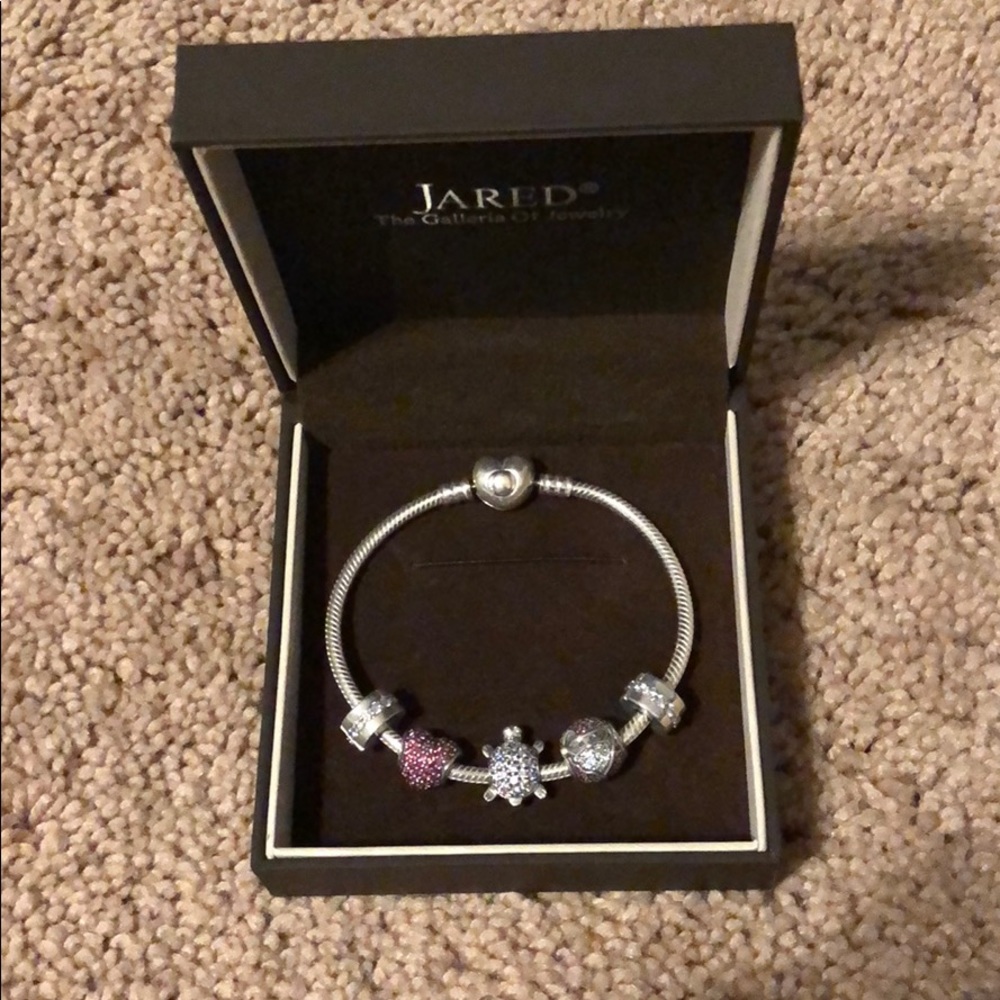 Pandora bracelet and charms